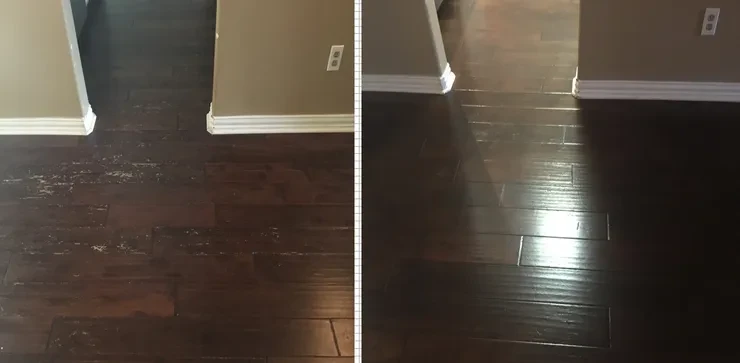 DR.FLOOR hardwood flooring project transformation