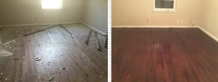 DR.FLOOR hardwood flooring project transformation