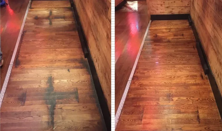 DR.FLOOR hardwood flooring project transformation