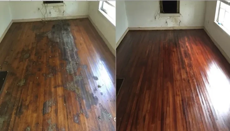 DR.FLOOR hardwood flooring project transformation